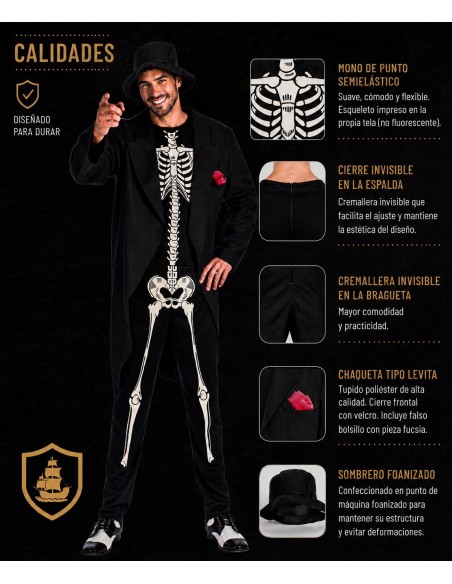 Costume Morte Taglia L | Costumi per Adulti Il Re del Carnevale